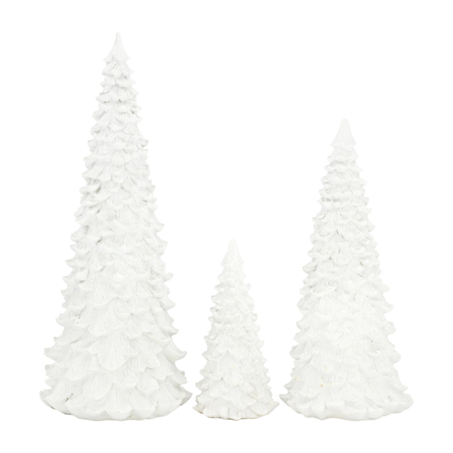 White Resin Christmas Tree