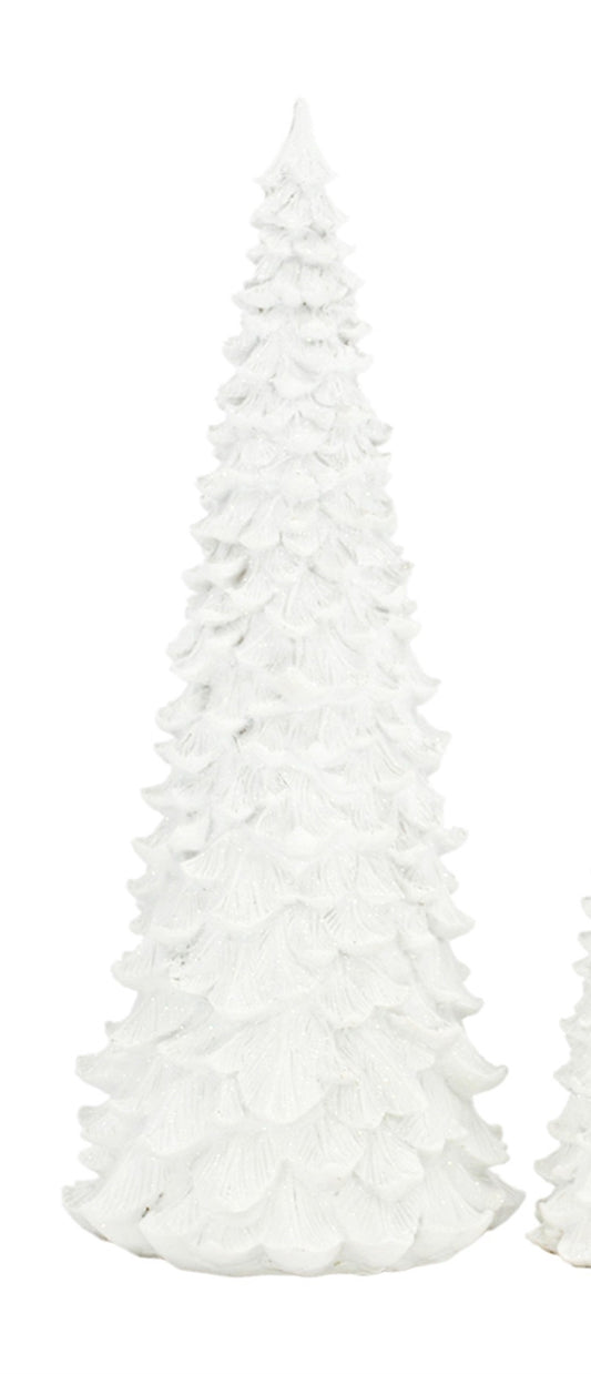White Resin Christmas Tree