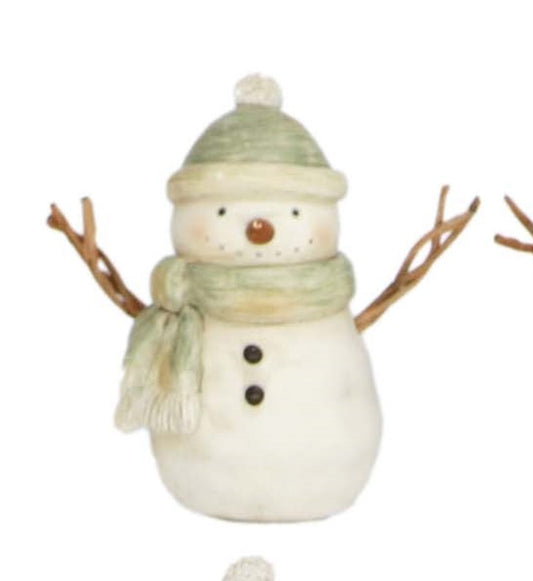 Green-Dressed Snowmen