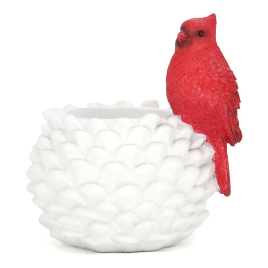 Pinecone/Cardinal Taper Holder