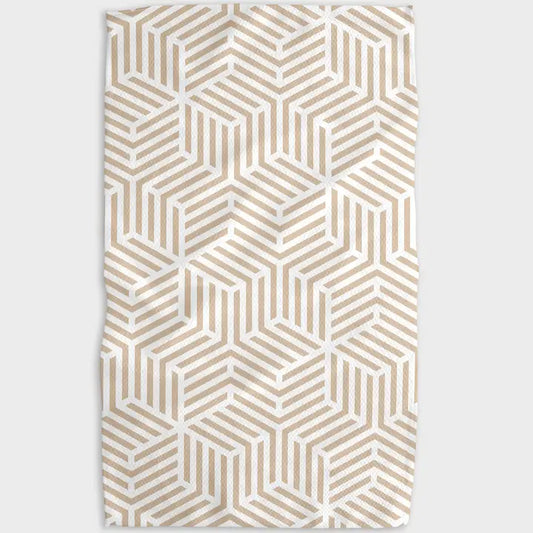 Stacked Cubes Kitchen Tea Towel