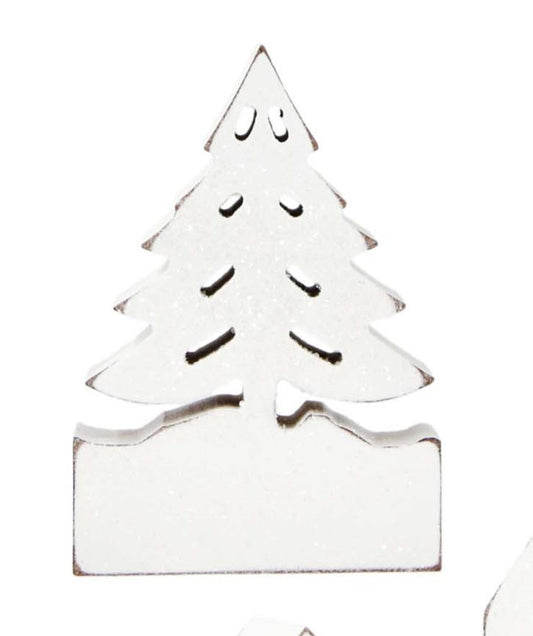 Snowy Village Block - Tree