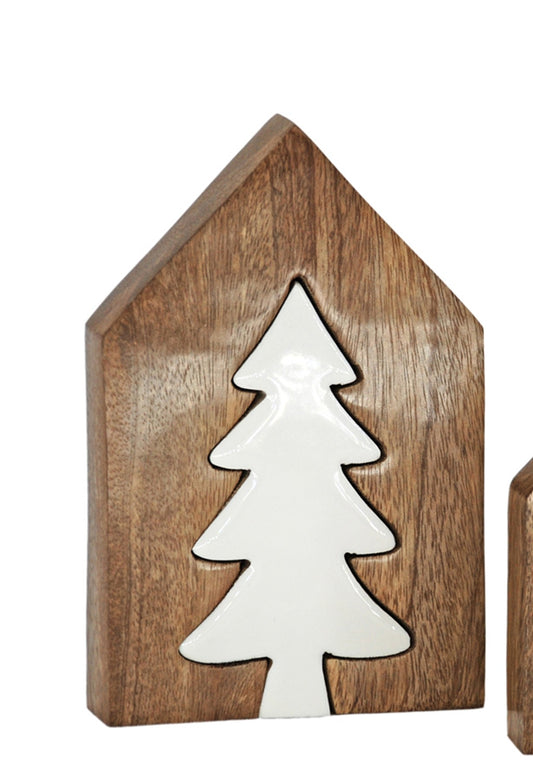 Wood Puzzle House and Tree Block