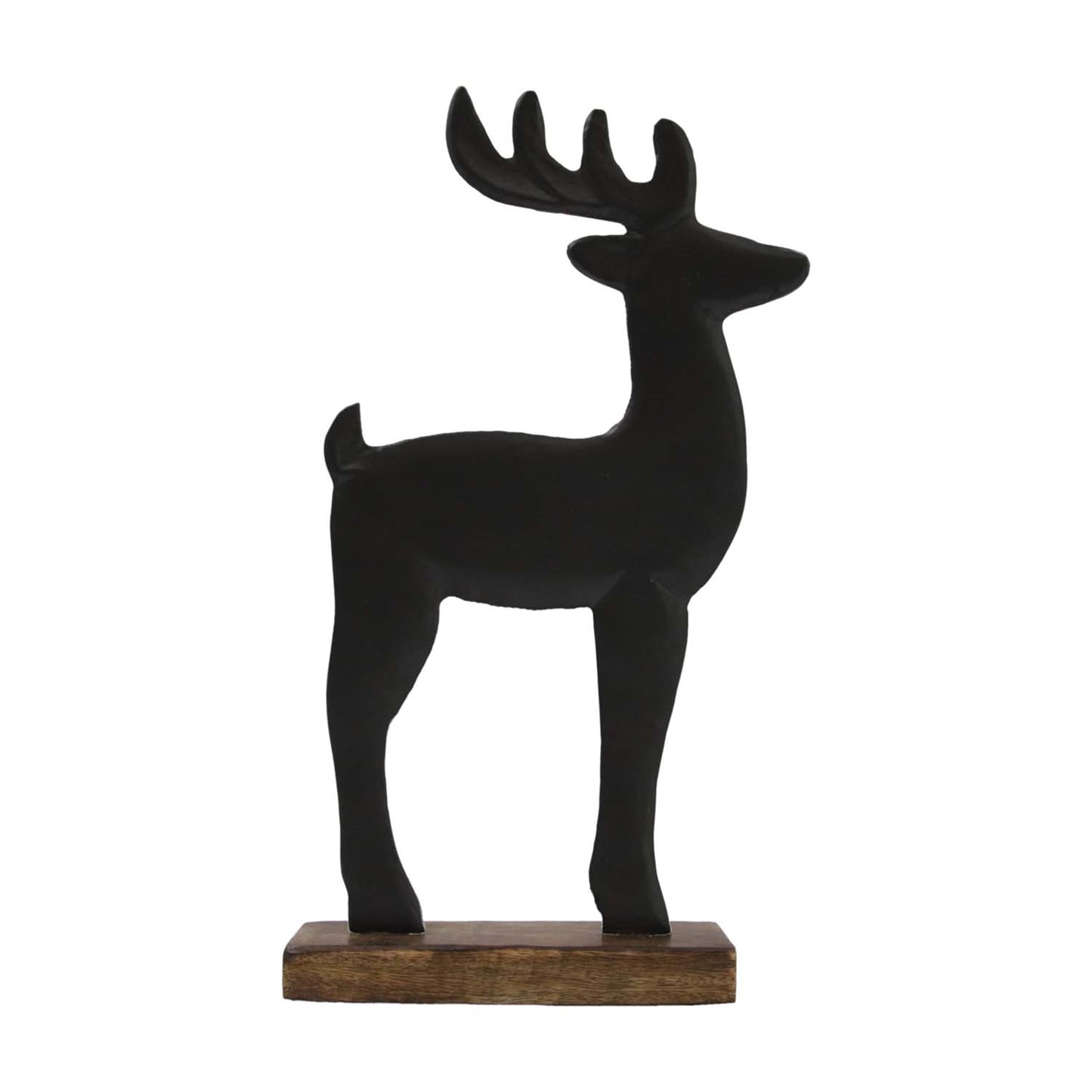 Black Metal Deer on Stand
