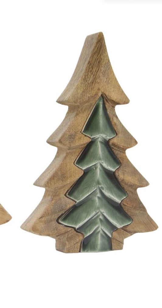 Whispering Winter Enamel Puzzle Tree