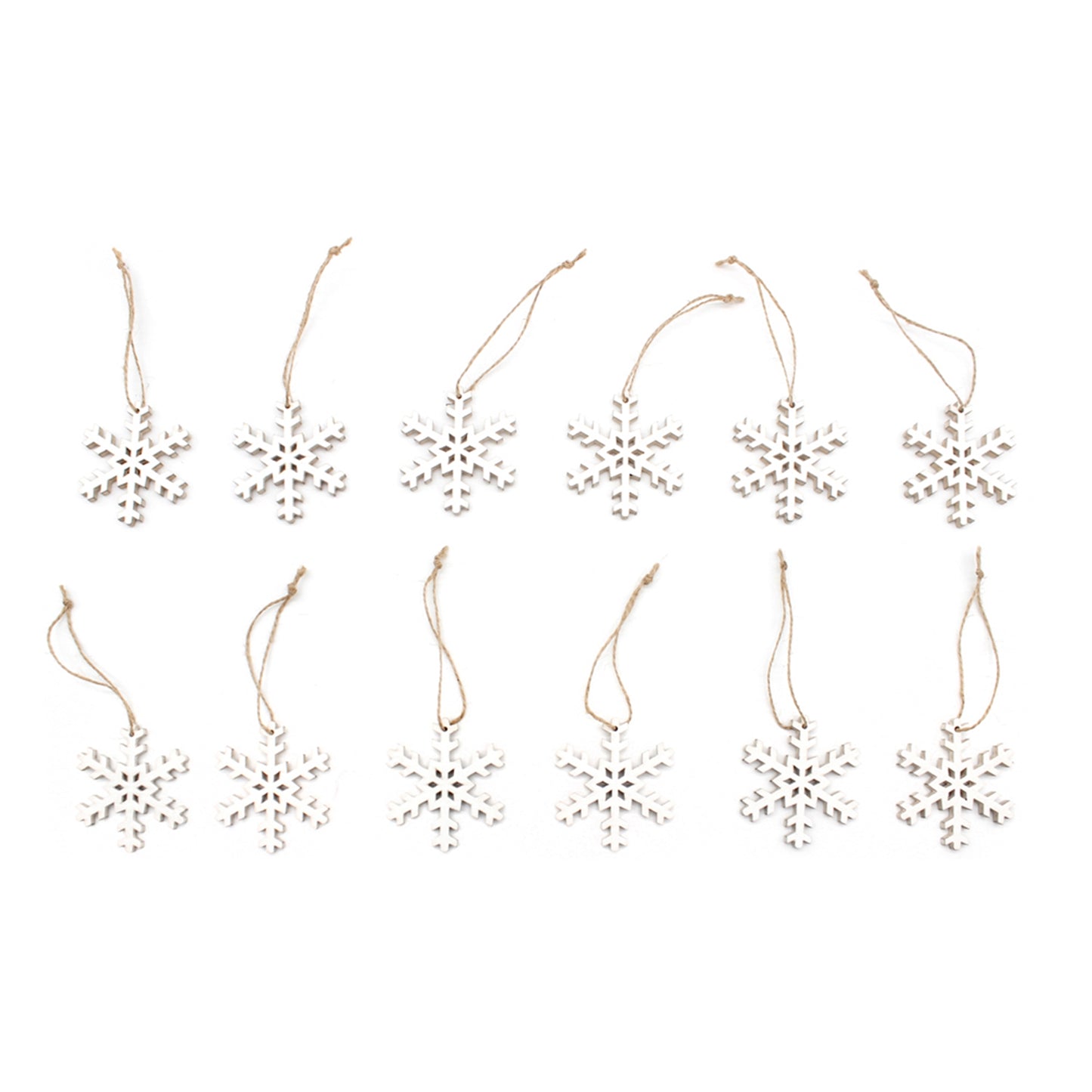 12 Medium Snowflakes