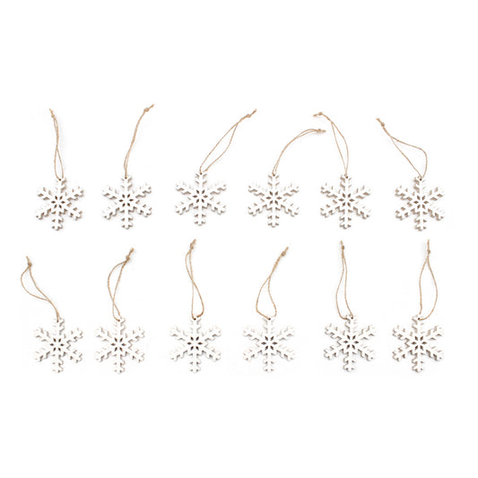 12 Medium Snowflakes