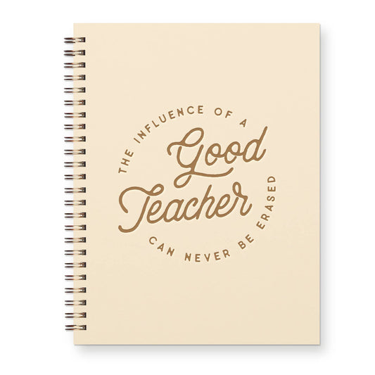 Teacher Influence Journal: French Vanilla Cover | Bronze Ink
