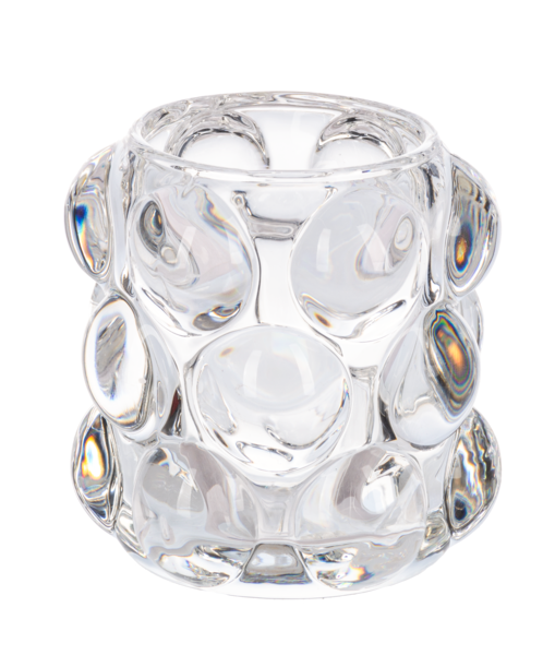 Bubble Glass Tealight Holder - Clear