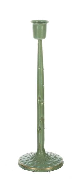 Green with Gold Accent Taper Holder