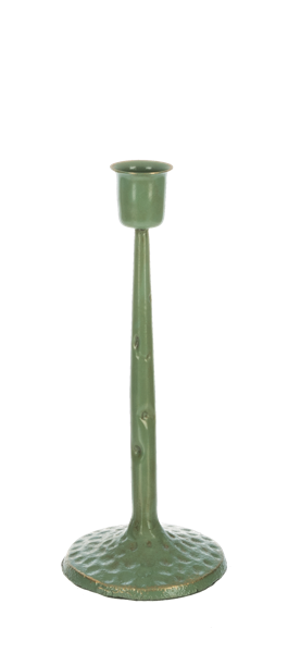 Green with Gold Accent Taper Holder
