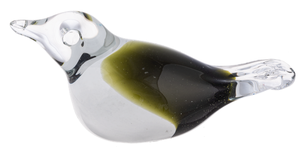 Green Art Glass Bird