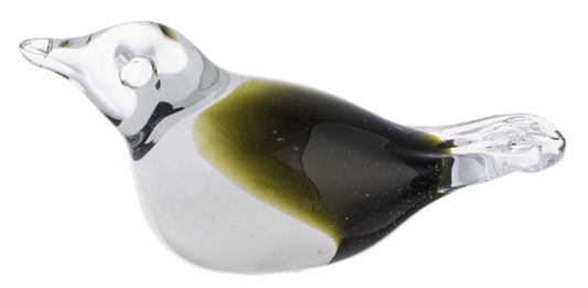 Green Art Glass Bird