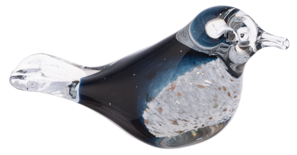 Blue Art Glass Bird