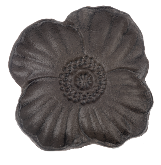 Flower Trinket Dish - Black