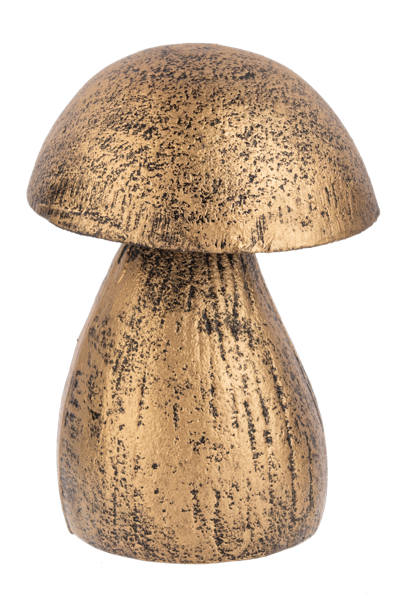 Mushroom Decor Gold