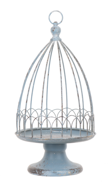 Scallop Edge Cloche Pedestal Stand