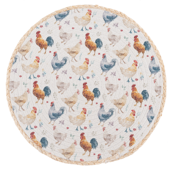 Round Chicken Placemat