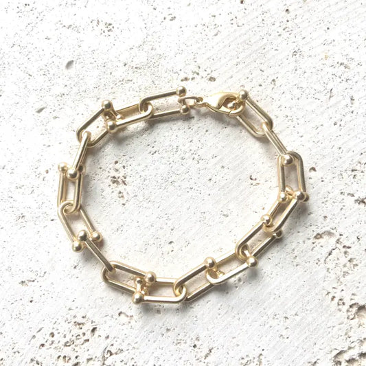 Matte Gold Chunky Bracelet