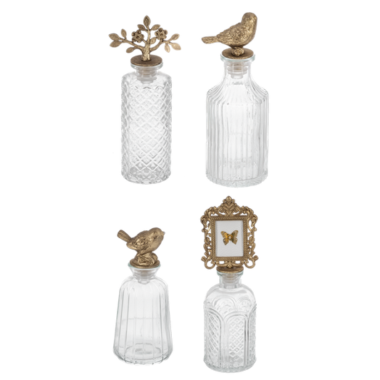Vintage Bottles w/Topper