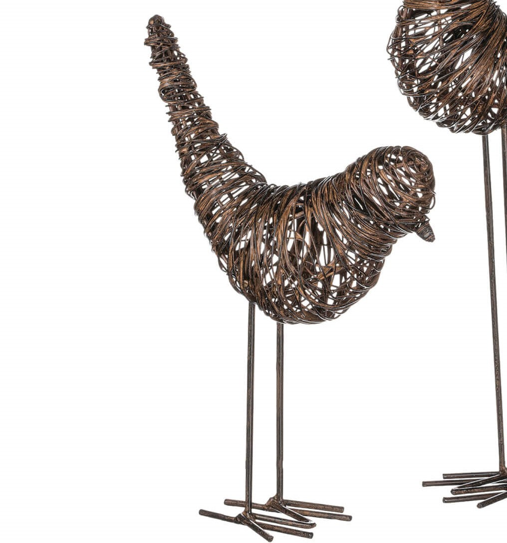 WIRE BIRD FIGURINE