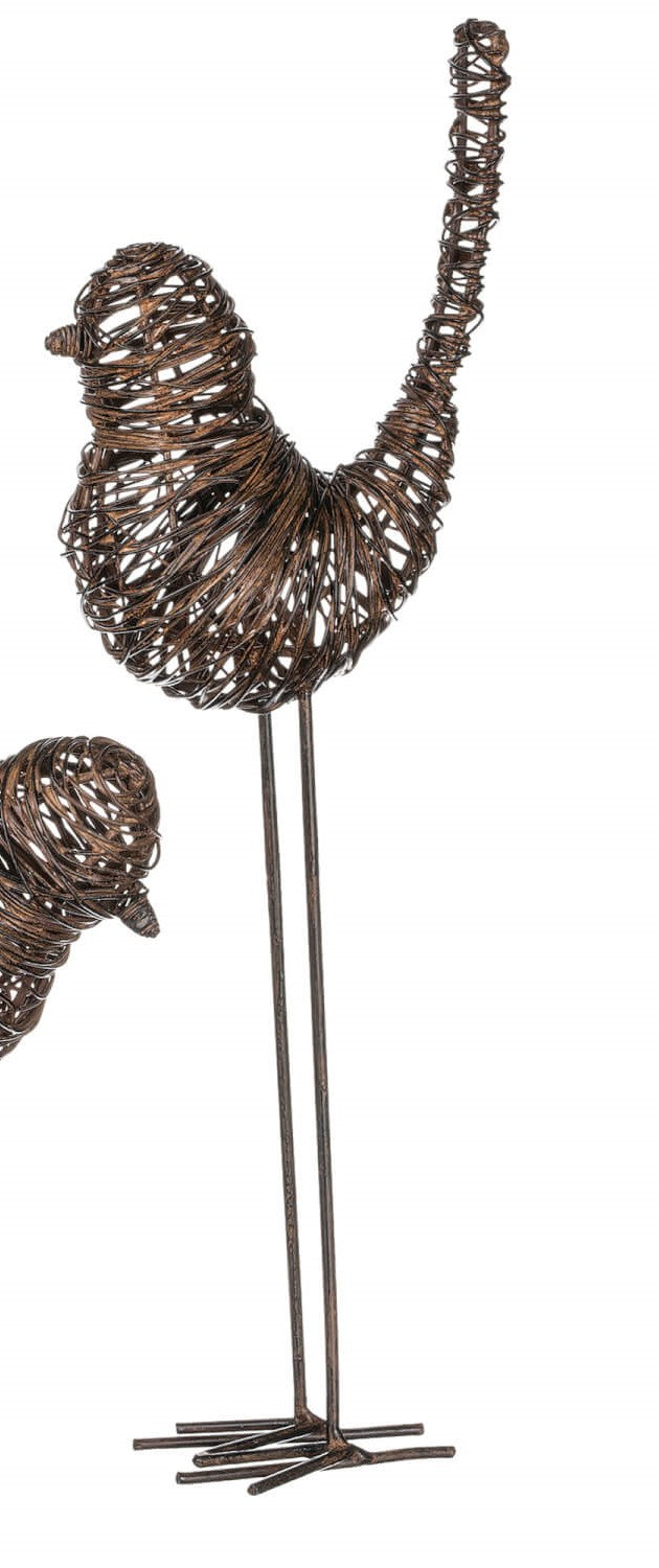 WIRE BIRD FIGURINE