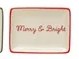Stoneware Dish w/ Holiday Words